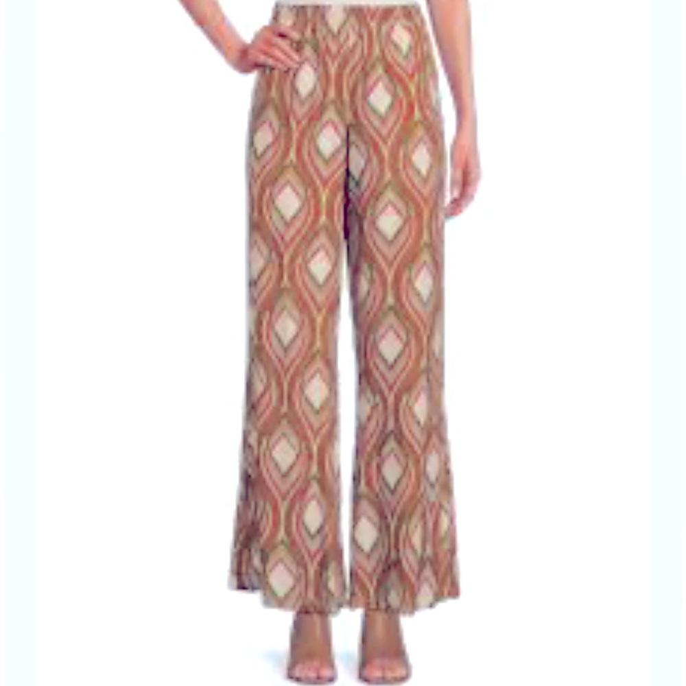 Bryn Walker Osca Crepe Woven Mod Geo Print Pant XS